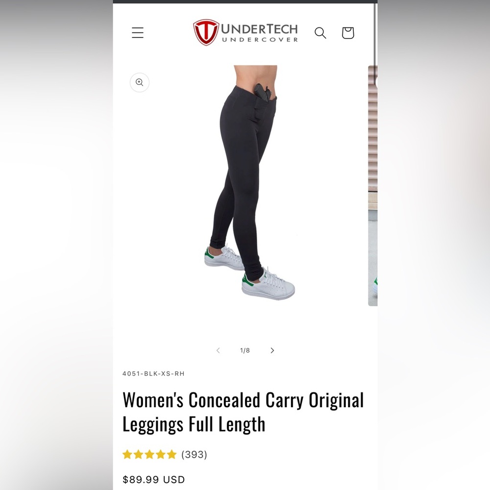 Undertech Undercover Women's Concealed Carry Original Leggings Full Length
